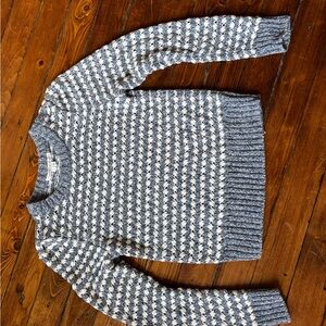 Veronica Beard Blue and White Knit Sweater